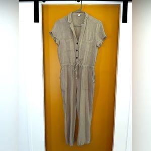 Tan jumpsuit